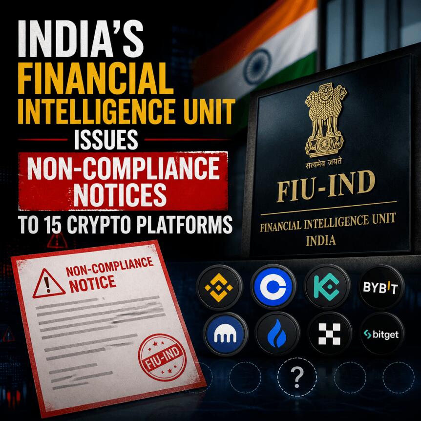 India S Financial Intelligence Unit Issues Non Compliance Notices To 15 Crypto P