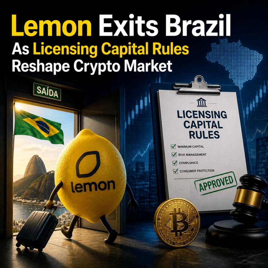 Lemon Exits Brazil As Licensing Capital Rules Reshape Crypto Market Lemon Exits Brazil As Licensing Capital Rules Reshape Crypto Market