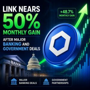 Link Nears 50 Monthly Gain After Major Banking And Government Deals