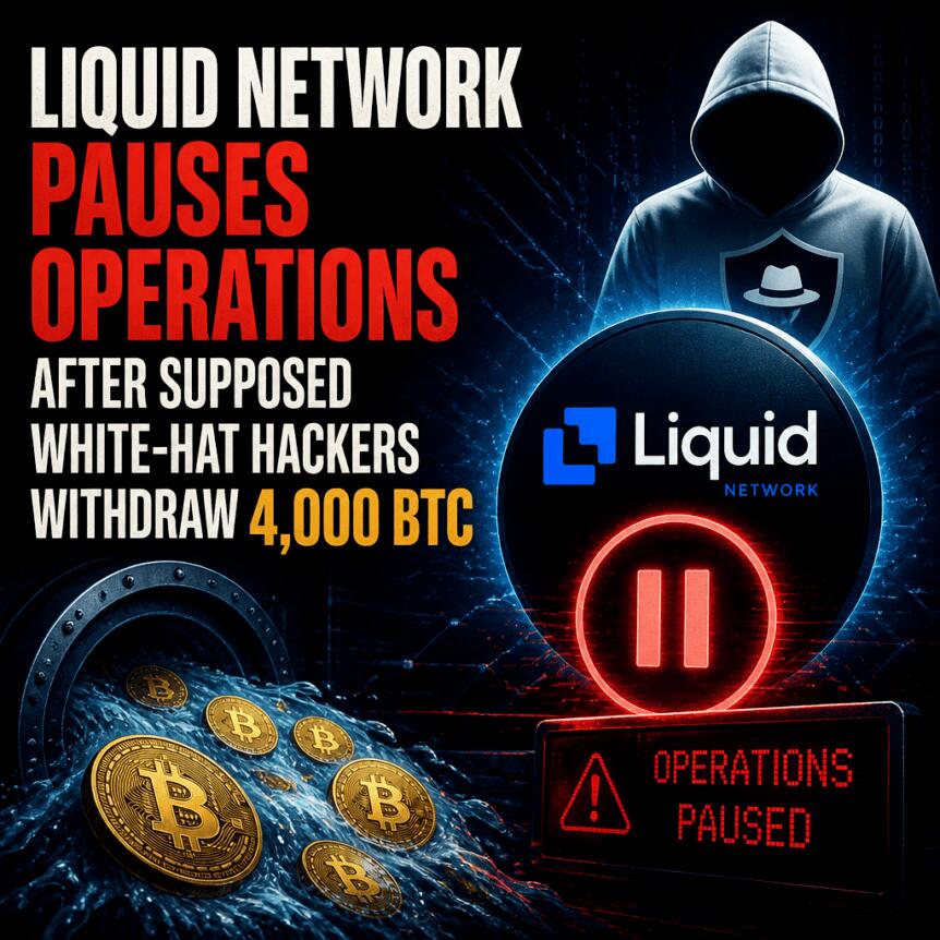 Liquid Network Pauses Operations After Supposed White Hat Hackers Withdraw 4 000