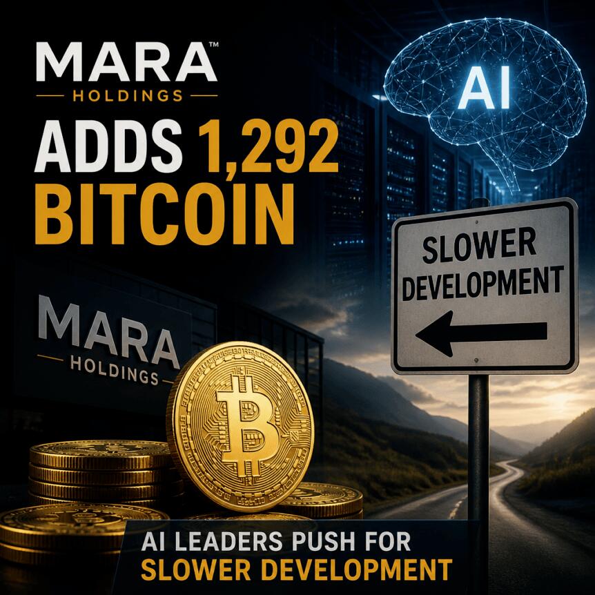 Mara Holdings Adds 1,292 Bitcoin As AI Leaders Push for Slower Development Mara Holdings Adds 1 292 Bitcoin As Ai Leaders Push For Slower Development