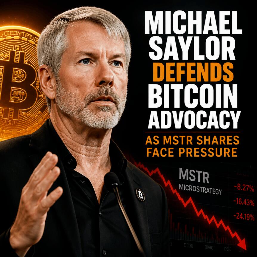 Michael Saylor Defends Bitcoin Advocacy As MSTR Shares Face Pressure Michael Saylor Defends Bitcoin Advocacy As Mstr Shares Face Pressure