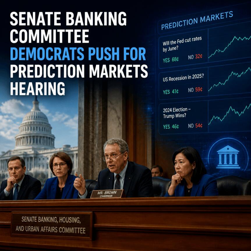 Senate Banking Committee Democrats Push For Prediction Markets Hearing Senate Banking Committee Democrats Push For Prediction Markets Hearing