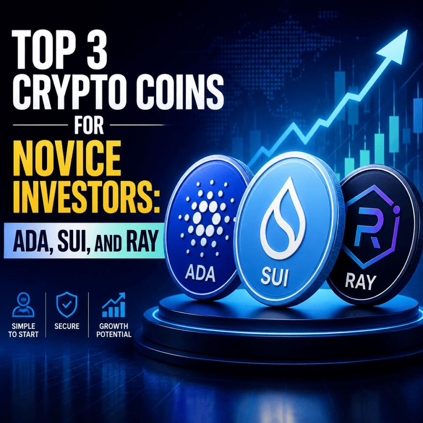 Top 3 Crypto Coins For Novice Investors Ada Sui And Ray
