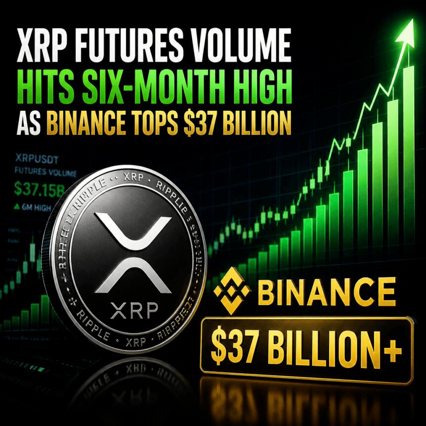 XRP Futures Volume Hits Six-Month High As Binance Tops $37 Billion Xrp Futures Volume Hits Six Month High As Binance Tops 37 Billion