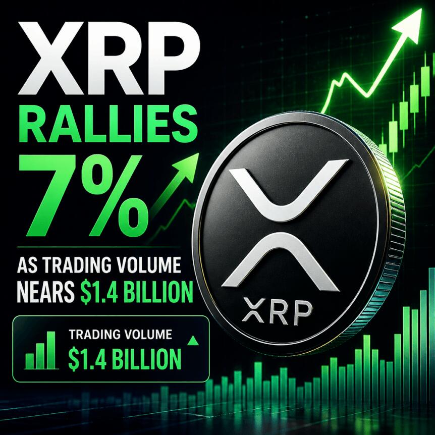XRP Rallies 7% as Trading Volume Nears $1.4 Billion Xrp Rallies 7 As Trading Volume Nears 1 4 Billion