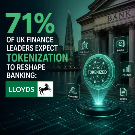71% of UK Finance Leaders Expect Tokenization to Reshape Banking: Lloyds 71% Of Uk Finance Leaders Expect Tokenization To Reshape Banking: Lloyds