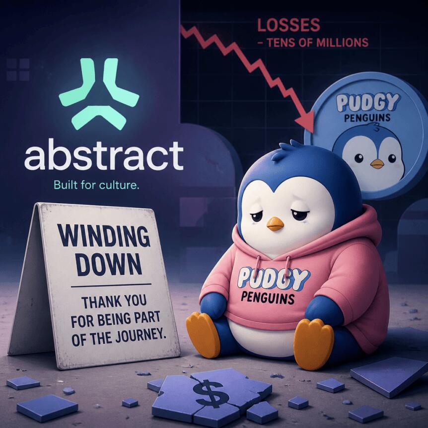 Abstract, Pudgy Penguins-Backed, To Wind Down After ‘tens Of Millions’ Losses