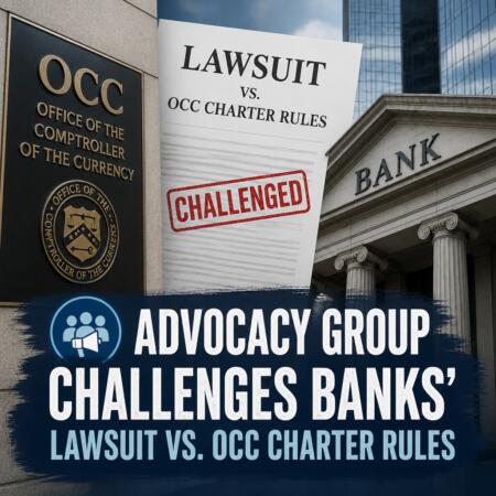 Advocacy Group Challenges Banks’ Lawsuit vs. OCC Charter Rules Advocacy Group Challenges Banks’ Lawsuit Vs. Occ Charter Rules