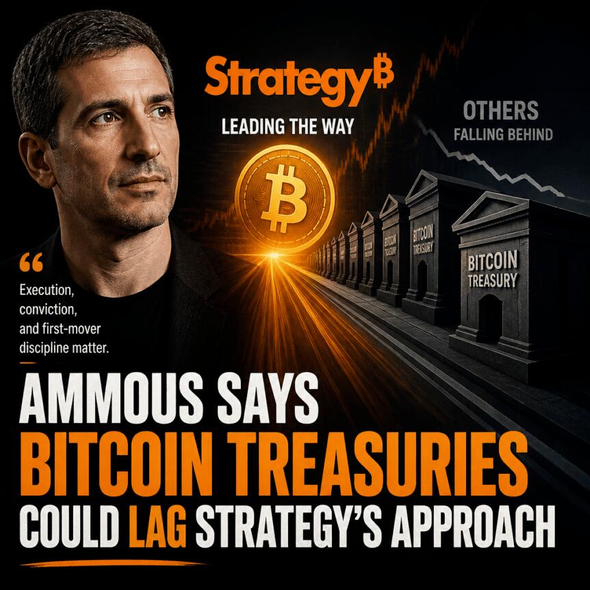 Ammous Says Bitcoin Treasuries Could Lag Strategy’s Approach Ammous Says Bitcoin Treasuries Could Lag Strategy's Approach