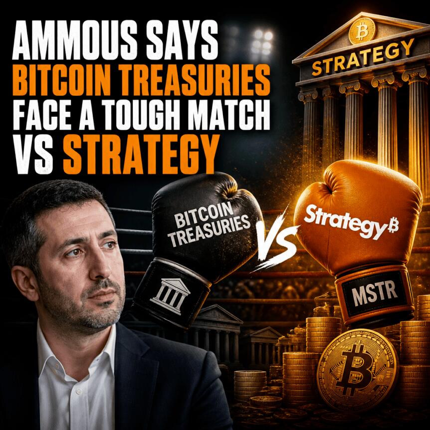 Ammous Says Bitcoin Treasuries Face a Tough Match vs Strategy Ammous Says Bitcoin Treasuries Face A Tough Match Vs Strategy