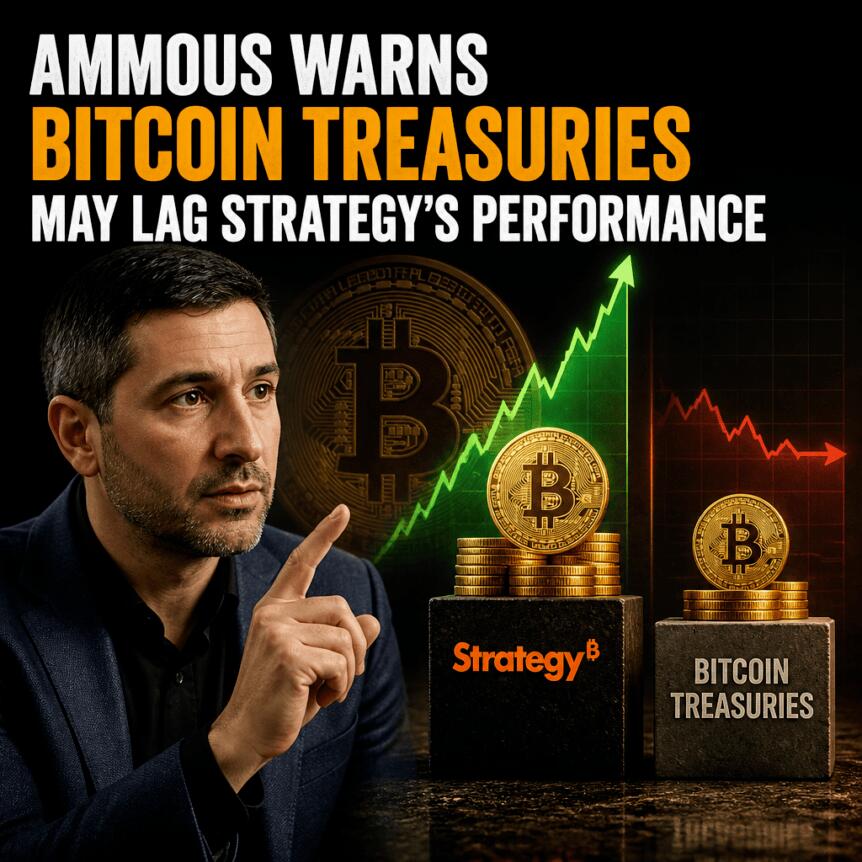 Ammous Warns Bitcoin Treasuries May Lag Strategy’s Performance Ammous Warns Bitcoin Treasuries May Lag Strategy's Performance