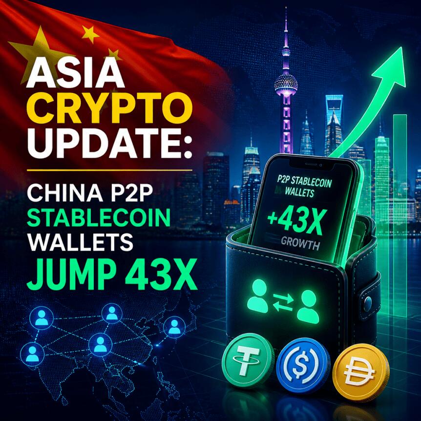 Asia Crypto Update: China P2p Stablecoin Wallets Jump 43x