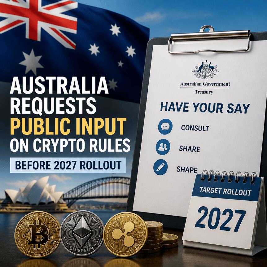 Australia Requests Public Input On Crypto Rules Before 2027 Rollout
