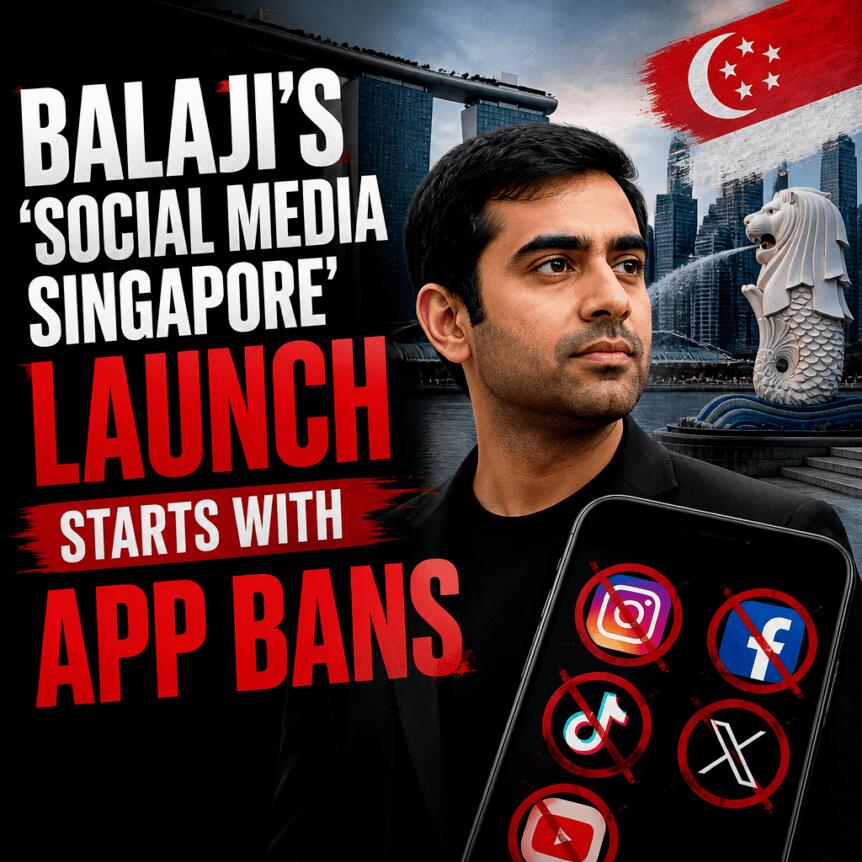 Balaji’s ‘social Media Singapore’ Launch Starts With App Bans