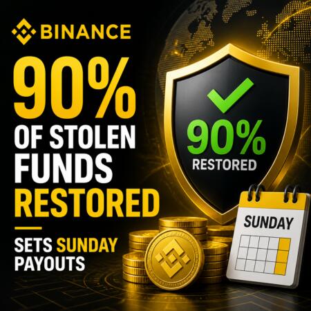 Binance Reports 90% of Stolen Funds Restored, Sets Sunday Payouts Binance Reports 90% Of Stolen Funds Restored, Sets Sunday Payouts