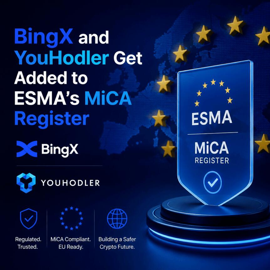 Bingx And Youhodler Get Added To Esma’s Mica Register