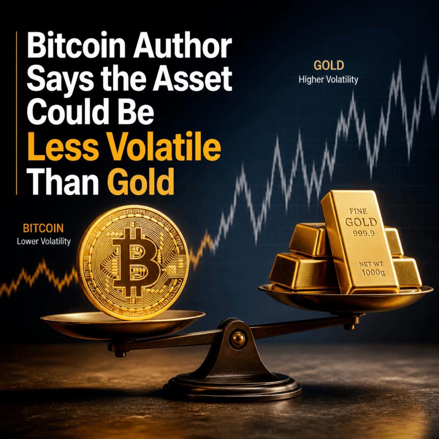 Bitcoin Author Says the Asset Could Be Less Volatile Than Gold Bitcoin Author Says The Asset Could Be Less Volatile Than Gold