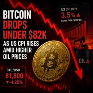 Bitcoin Drops Under $82k As Us Cpi Rises Amid Higher Oil Prices