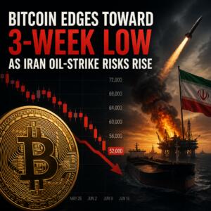 Bitcoin Edges Toward 3-Week Low as Iran Oil-Strike Risks Rise Bitcoin Edges Toward 3-Week Low As Iran Oil-Strike Risks Rise