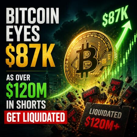 Bitcoin Eyes $87K as Over $120M in Shorts Get Liquidated Bitcoin Eyes $87k As Over $120m In Shorts Get Liquidated