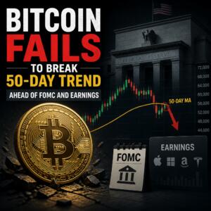 Bitcoin Fails To Break 50-Day Trend Ahead Of Fomc And Earnings