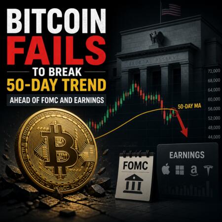 Bitcoin Fails to Break 50-Day Trend Ahead of FOMC and Earnings Bitcoin Fails To Break 50-Day Trend Ahead Of Fomc And Earnings