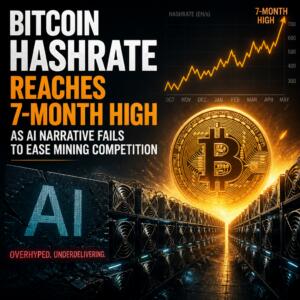 Bitcoin Hashrate Reaches 7-Month High As Ai Narrative Fails To Ease Mining Competition