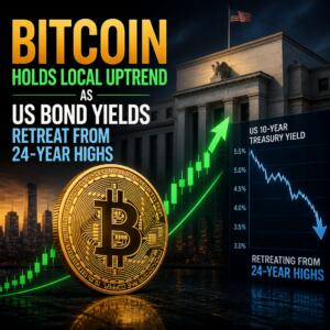Bitcoin Holds Local Uptrend as US Bond Yields Retreat From 24-Year Highs Bitcoin Holds Local Uptrend As Us Bond Yields Retreat From 24-Year Highs