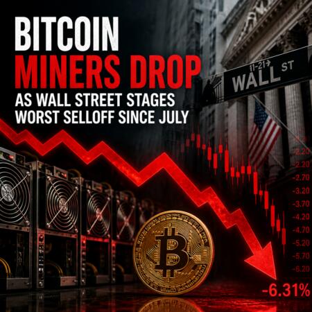 Bitcoin Miners Drop as Wall Street Stages Worst Selloff Since July Bitcoin Miners Drop As Wall Street Stages Worst Selloff Since July