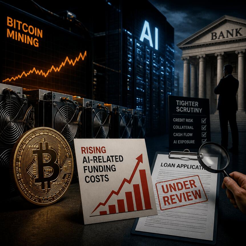 Bitcoin Miners See Rising AI-Related Funding Costs as Lenders Tighten Scrutiny Bitcoin Miners See Rising Ai-Related Funding Costs As Lenders Tighten Scrutiny
