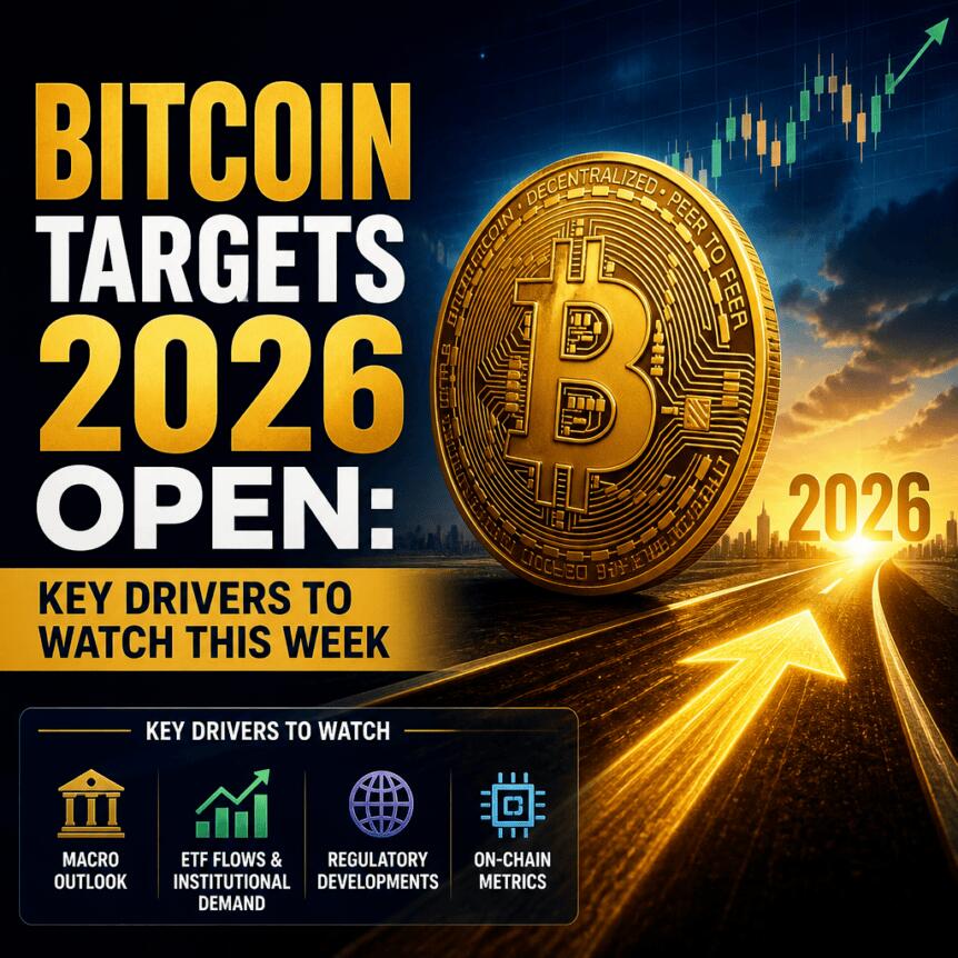 Bitcoin Targets 2026 Open: Key Drivers To Watch This Week