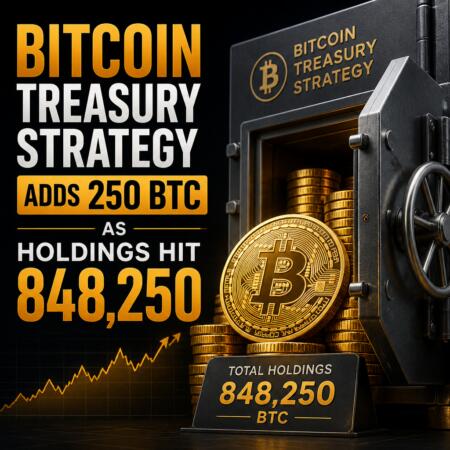 Bitcoin Treasury Strategy Adds 250 BTC as Holdings Hit 848,250 Bitcoin Treasury Strategy Adds 250 Btc As Holdings Hit 848,250