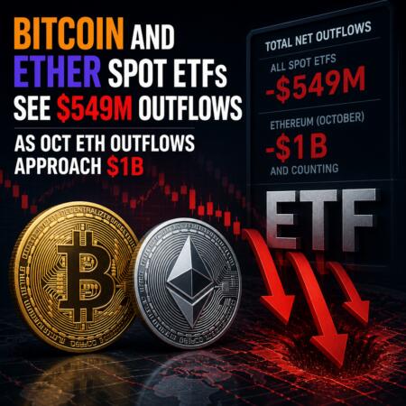 Bitcoin And Ether Spot Etfs See $549m Outflows As Oct Eth Outflows Approach $1b