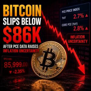 Bitcoin Slips Below $86k After Pce Data Raises Inflation Uncertainty