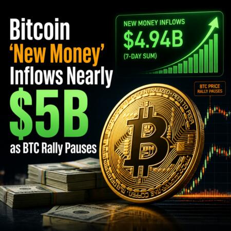 Bitcoin ‘new Money’ Inflows Nearly $5b As Btc Rally Pauses