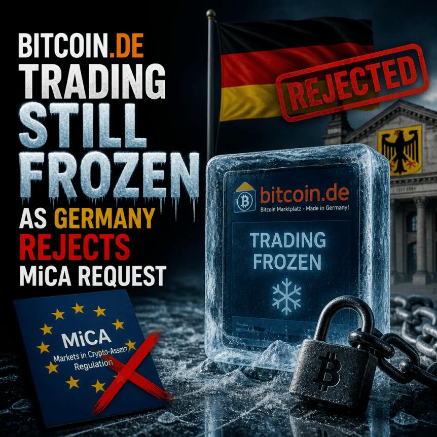 Bitcoin.de Trading Still Frozen as Germany Rejects MiCA Request Bitcoin.de Trading Still Frozen As Germany Rejects Mica Request