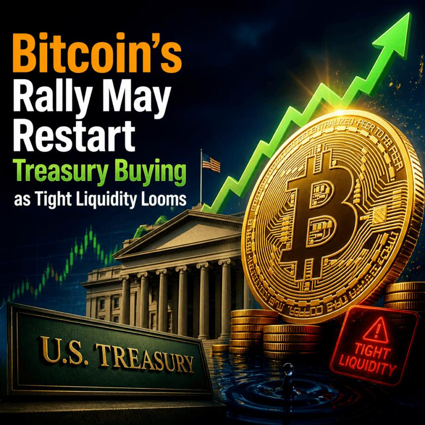 Bitcoin’s Rally May Restart Treasury Buying as Tight Liquidity Looms