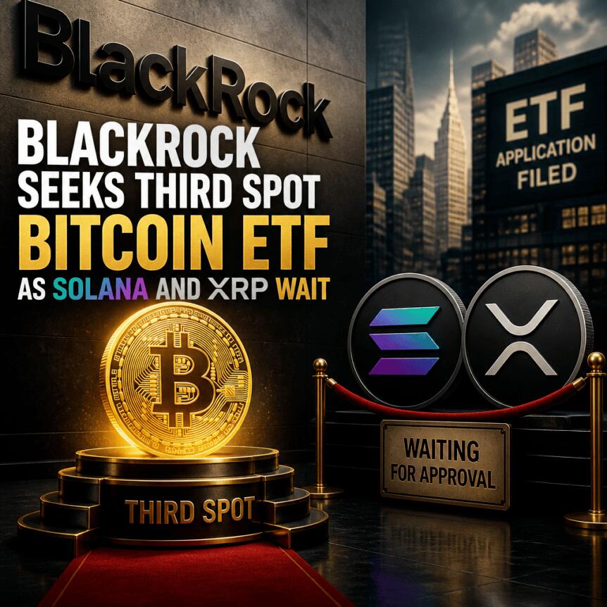Blackrock Seeks Third Spot Bitcoin Etf As Solana And Xrp Wait