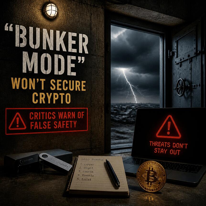 “Bunker Mode” Won’t Secure Crypto, Critics Warn of False Safety “bunker Mode” Won’t Secure Crypto, Critics Warn Of False Safety