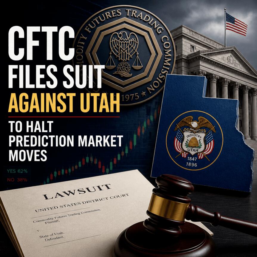 Cftc Files Suit Against Utah To Halt Prediction Market Moves