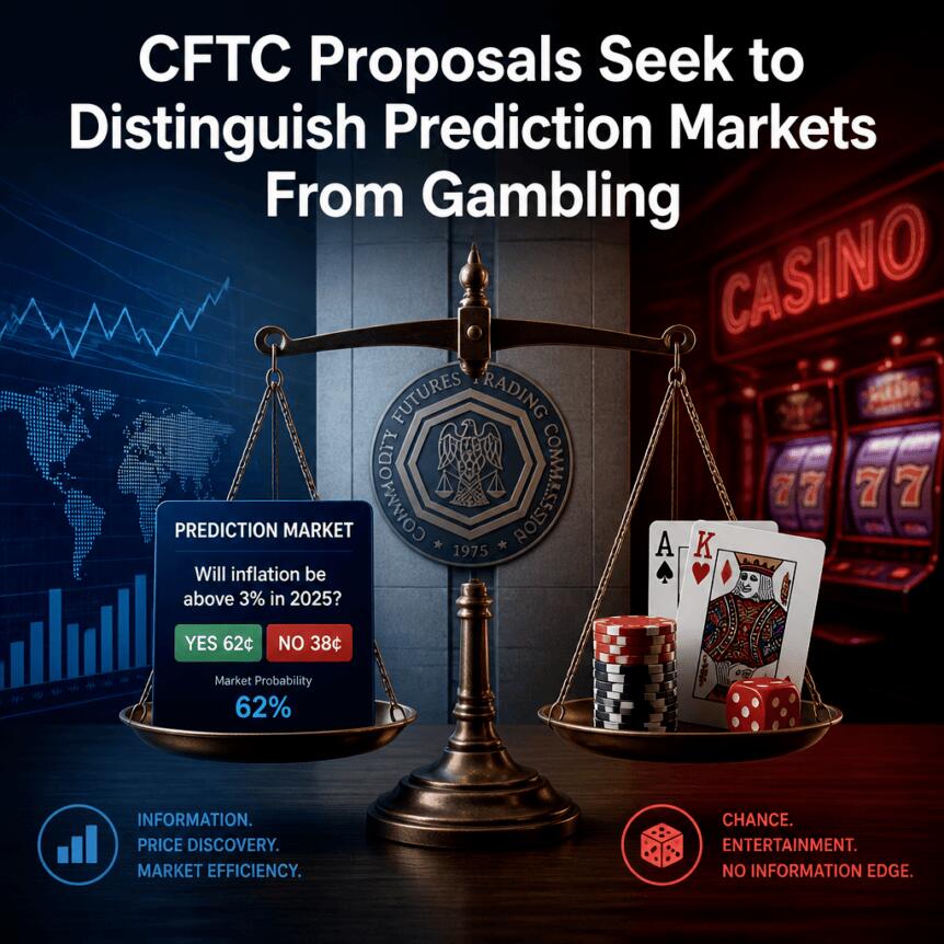 Cftc Proposals Seek To Distinguish Prediction Markets From Gambling