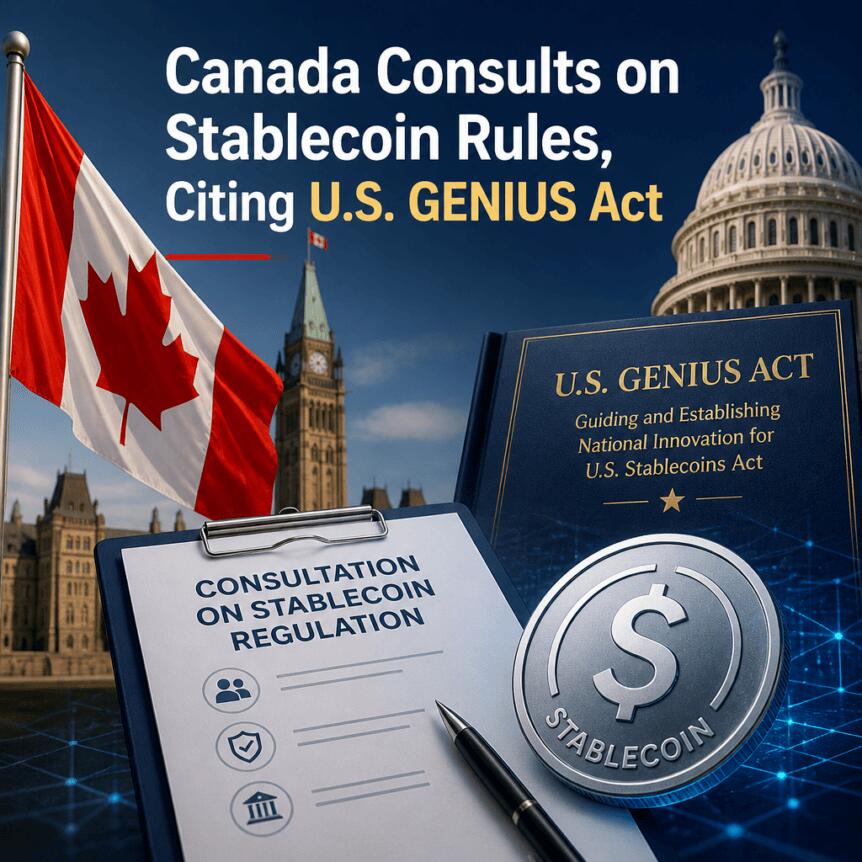 Canada Consults on Stablecoin Rules, Citing U.S. GENIUS Act Canada Consults On Stablecoin Rules, Citing U.s. Genius Act