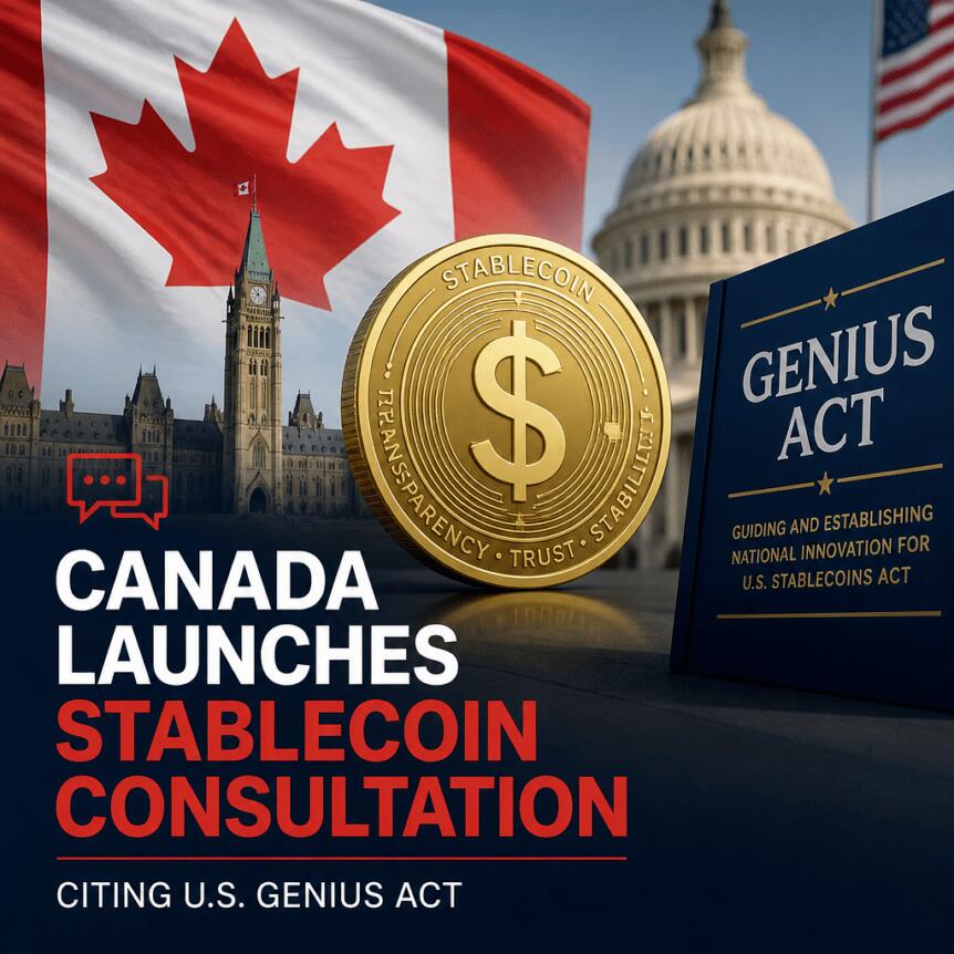 Canada Launches Stablecoin Consultation Citing U.S. GENIUS Act Canada Launches Stablecoin Consultation Citing U.s. Genius Act