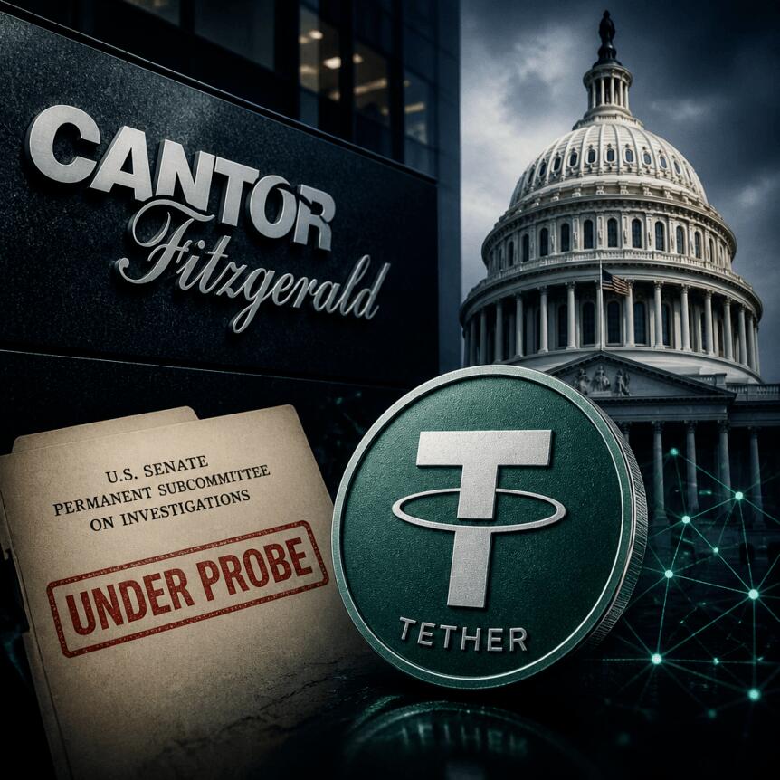 Cantor Fitzgerald Under Senate Probe Over Reported Tether Links Cantor Fitzgerald Under Senate Probe Over Reported Tether Links