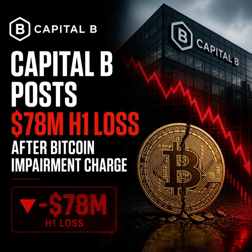 Capital B Posts $78m H1 Loss After Bitcoin Impairment Charge