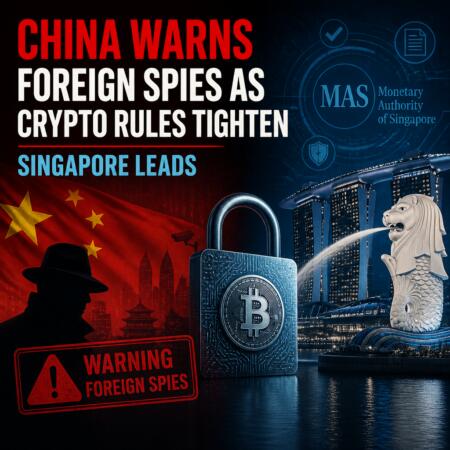 China Warns Foreign Spies As Crypto Rules Tighten; Singapore Leads
