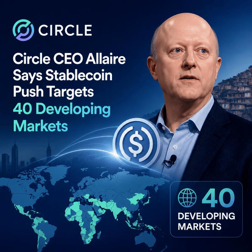 Circle CEO Allaire Says Stablecoin Push Targets 40 Developing Markets Circle Ceo Allaire Says Stablecoin Push Targets 40 Developing Markets