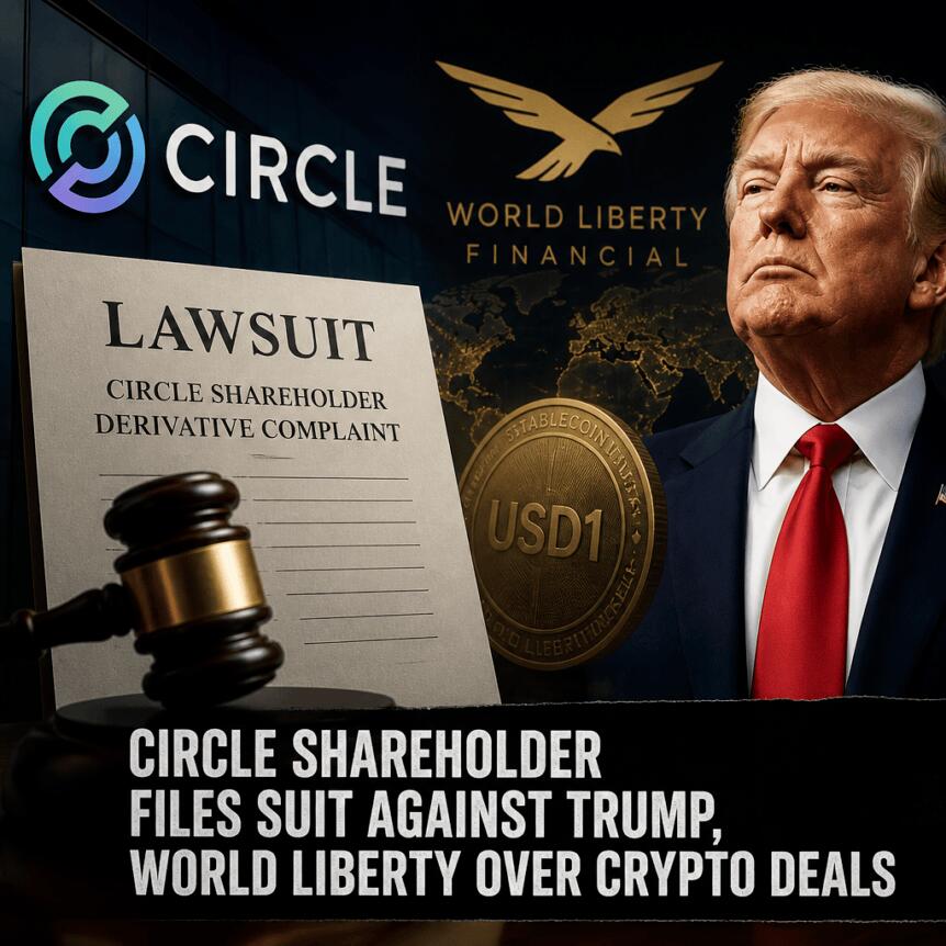 Circle Shareholder Files Suit Against Trump, World Liberty Over Crypto Deals Circle Shareholder Files Suit Against Trump, World Liberty Over Crypto Deals