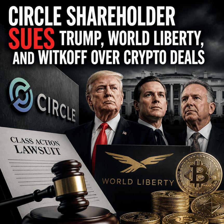 Circle Shareholder Sues Trump, World Liberty, and Witkoff Over Crypto Deals Circle Shareholder Sues Trump, World Liberty, And Witkoff Over Crypto Deals